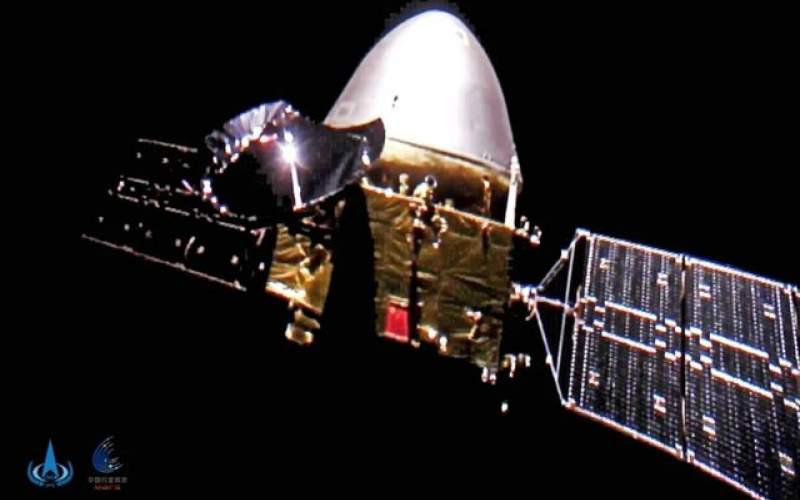 سلفی کاوشگر مریخی تیان ون-۱ در اعماق فضا