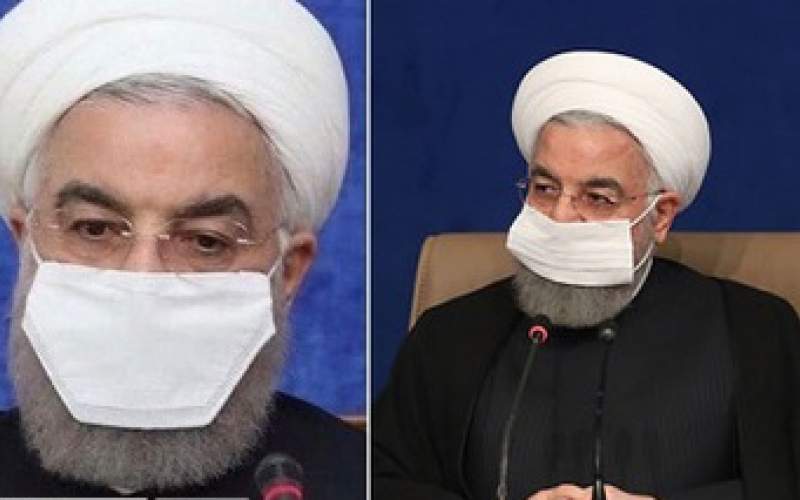 حسن روحانی ماسکش را عوض کرد/ تصاویــر
