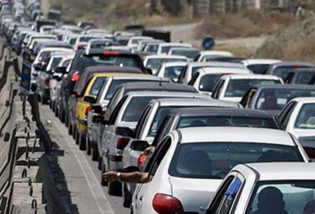 ترافیک سنگین‌‌ در آزادراه قزوین _کرج