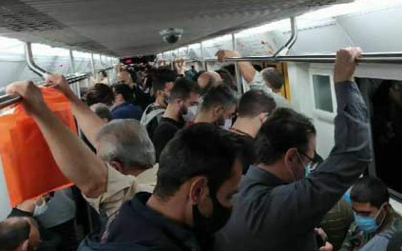 وضعیت متروی تهران در ایام شیوع کرونا/عکس