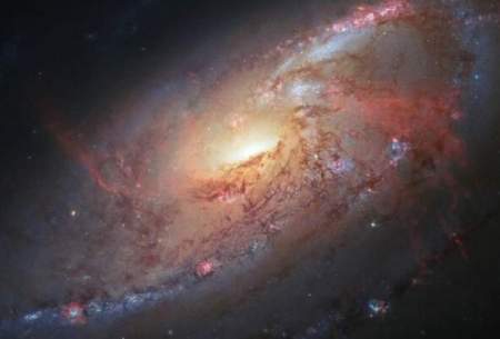 رصد کهکشانی با بازوهای مارپیچی توسط هابل