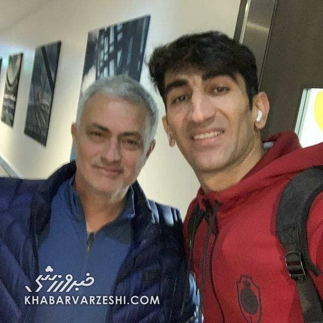 سلفی علیرضا بیرانوند و ژوزه مورینیو عکس بهار نیوز