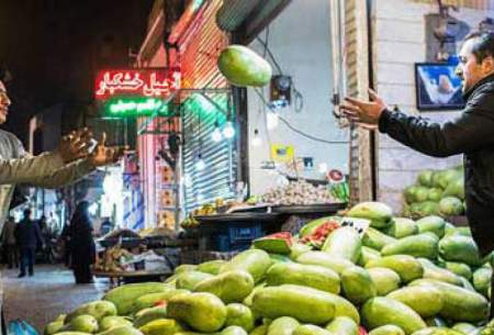 اُفت قابل توجه قدرت خرید میوه شب یلدا