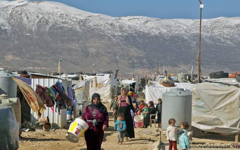 آتش‌سوزی در اردوگاه آوارگان سوری در لبنان