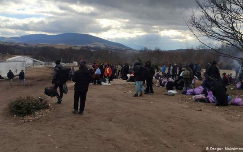 بی‌پناهی پناهجویان  در برف و سرمای بوسنی