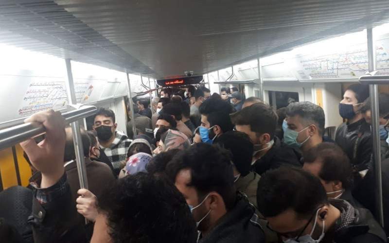 جولان ویروس کرونا در متروی تهران/تصاویر