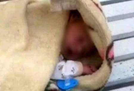 نوزاد سه ماهه جلوی بهزیستی سقز رها شد