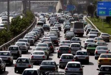 ترافیک پرحجم در آزادراه کرج و قزوین