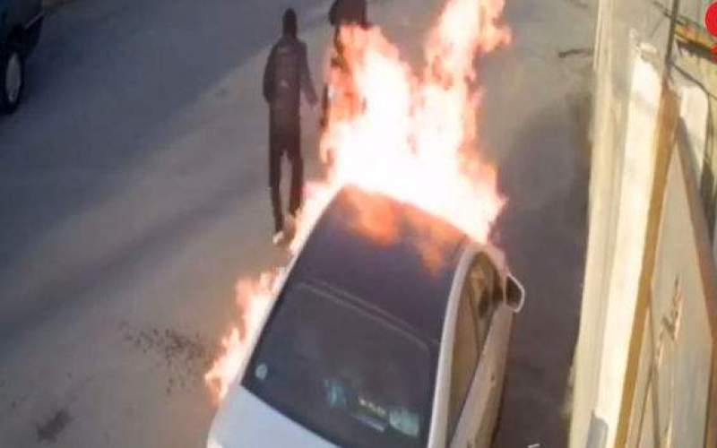 به آتش کشیدن خودروی میلیاردی در بوشهر