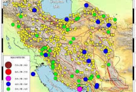 ایران در دی ماه بیش از ۹۰۰ بار لرزید