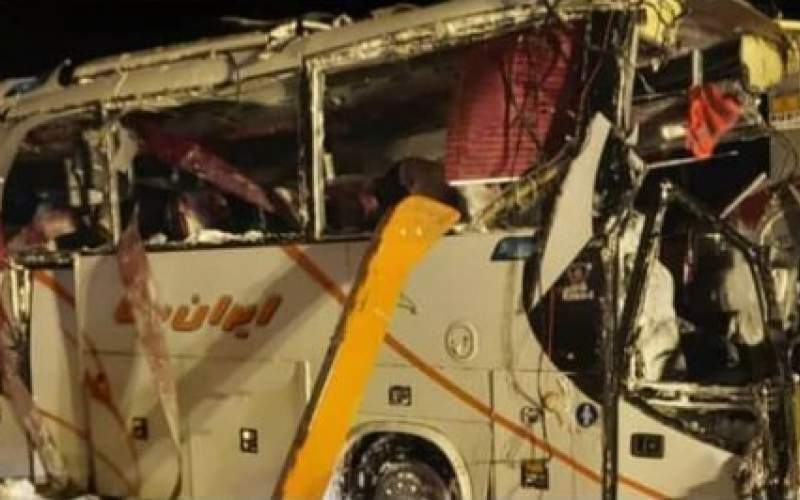 واژگونی اتوبوس تیم فوتسال در جاده چالوس