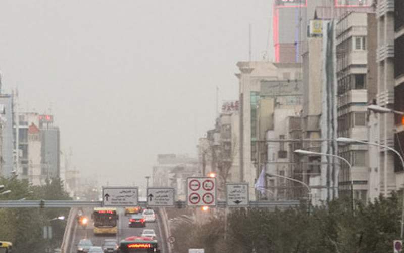 کیفیت هوای تهران برای گروه‌های حساس ناسالم