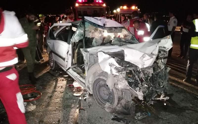 ۲ کشته در تصادف جاده اهواز - هفتکل