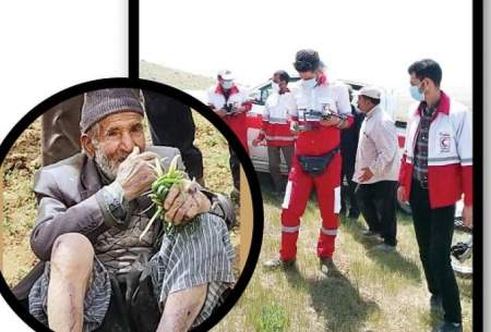 نجات مرد ۹۴ساله بعد از ۳روز در کوهستان