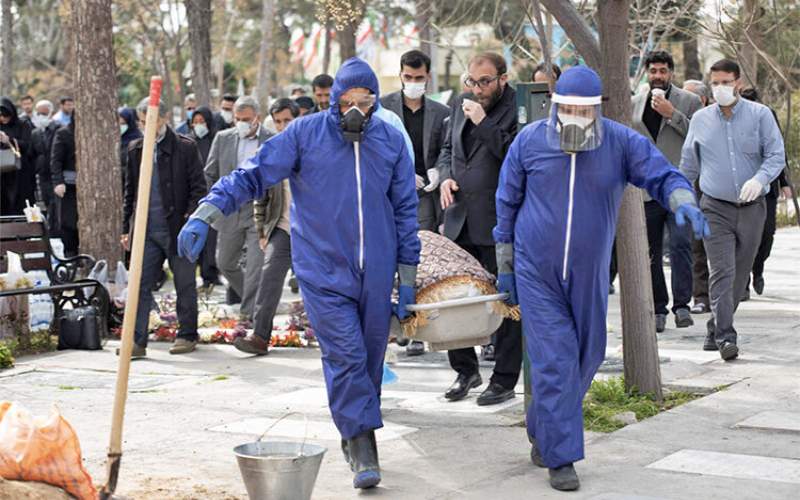 خاکسپاری ۴۰ درصد متوفیان کرونا در تهران