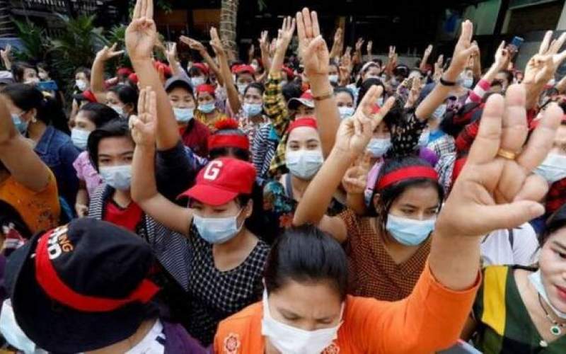 معترضان میانماری به دنبال تکان دادن جهان