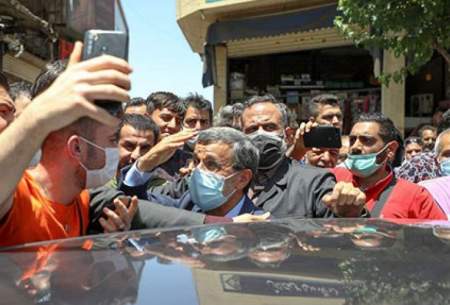 تهران‌گردیِ احمدی‌نژاد پس از ردصلاحیت/تصاویر