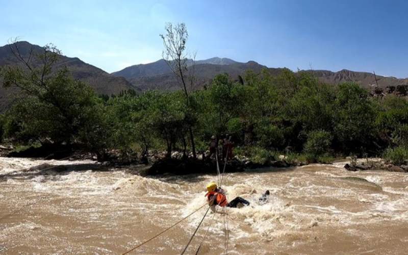 غرق شدن یک زن ۴۵ ساله در رودخانه هراز