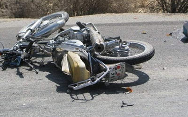 مرگ ۲ تن در تصادف پژو و موتورسکیلت
