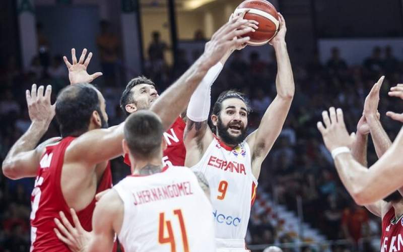 باخت سنگین تیم ملی بسکتبال مقابل اسپانیا