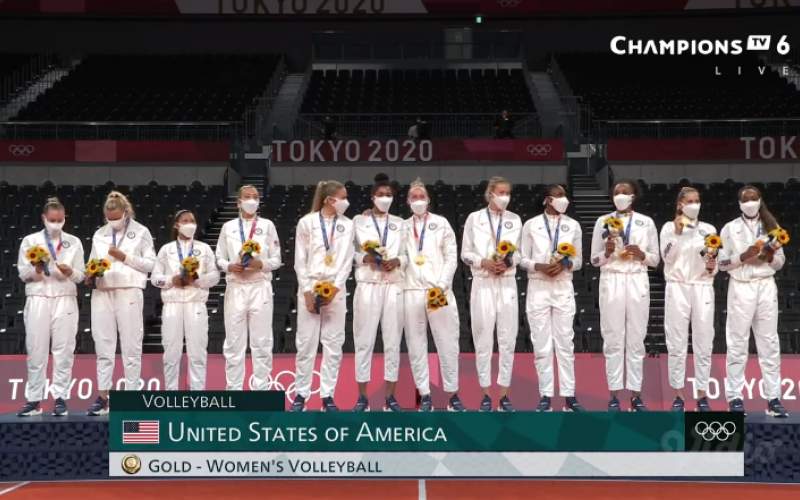 تاریخ‌سازی والیبال زنان آمریکا در المپیک توکیو