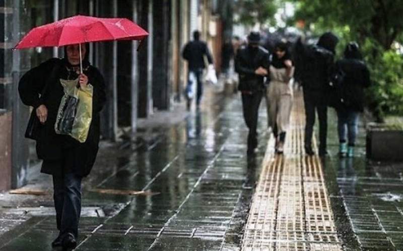 رگبار باران در ۱۴ استان کشور