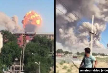 ۱۰ انفجار در انبار مهمات قزاقستان