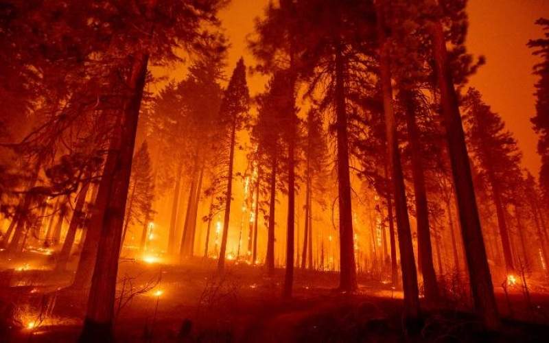گسترش آتش سوزی بزرگِ "کالدور" در غرب آمریکا