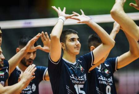 پیروزی نوجوانان والیبال ایران مقابل جمهوری چک
