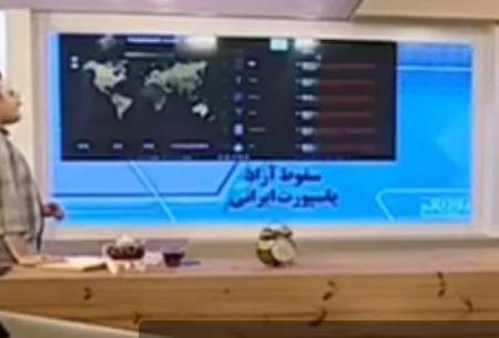 تمسخر پاسپورت ایرانی در صداوسیمای ملی