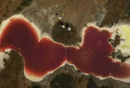 تصویر جدید ماهواره‌ای از دریاچه ارومیه