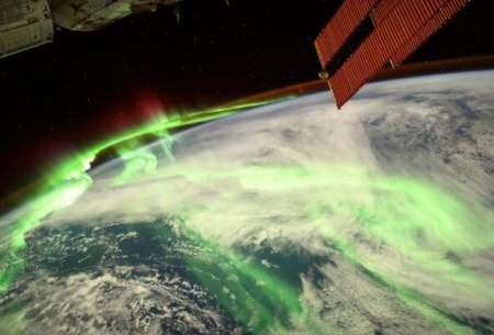 شکوه شفق قطبی از ایستگاه فضایی بین‌المللی