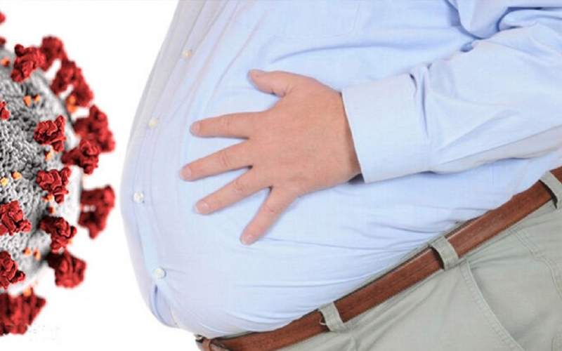 چاقی خطر مرگ ناشی از کرونا را افزایش می‌دهد