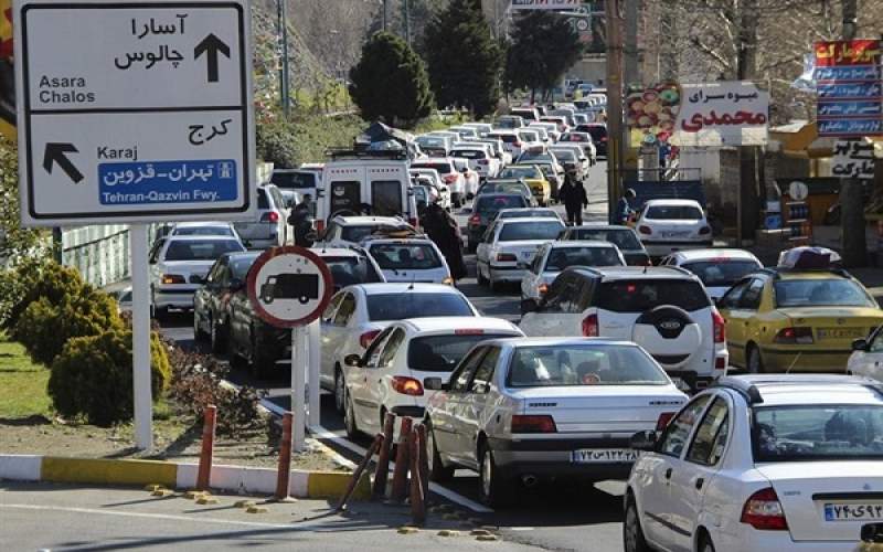 ترافیک در آزادراه تهران -کرج سنگین شد