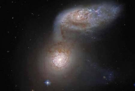 دو کهکشان ادغام شده، شکار تلسکوپ هابل شد!