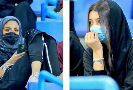 تصویری از حضور زنان سعودی در ورزشگاه ریاض