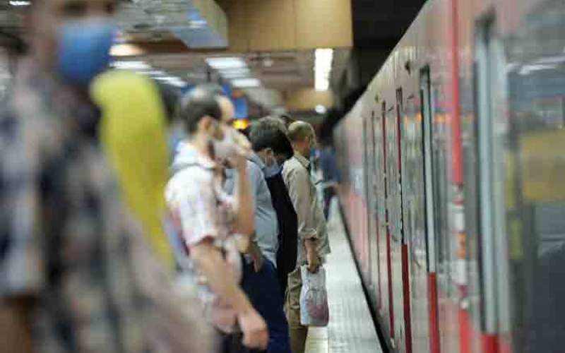 آمار مسافران مترو تهران در شنبه بارانی