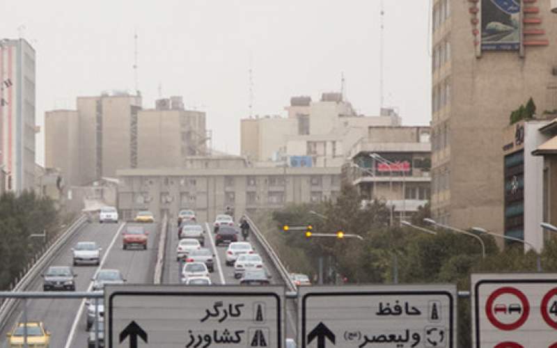 کیفیت هوای ۱۶ایستگاه تهران در وضعیت نارنجی