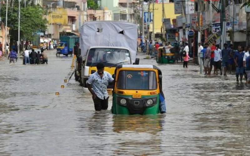 باران سیل‌آسا در جنوب هند ۳۵ قربانی گرفت