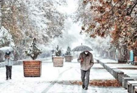 کاهش دما و بارش باران و برف در تهران