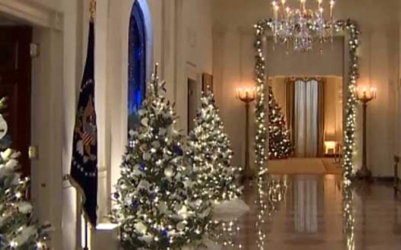 رونمایی از تزئینات کریسمس کاخ سفید