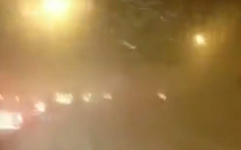 تصاویری از کولاکِ دیشب در جاده چالوس