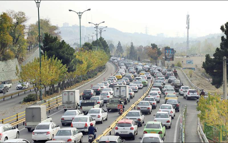 ترافیک سنگین تهران ۱۵درصد دیگر زیاد می‌شود