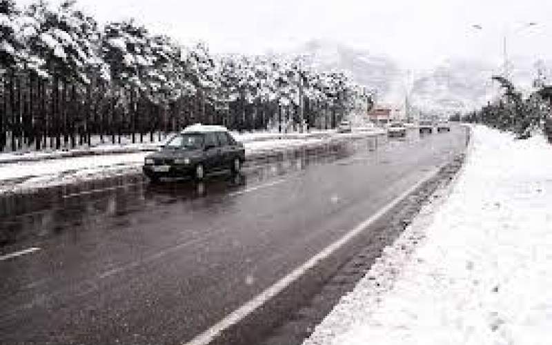 بارش برف و باران در مرکز و شمال غرب کشور