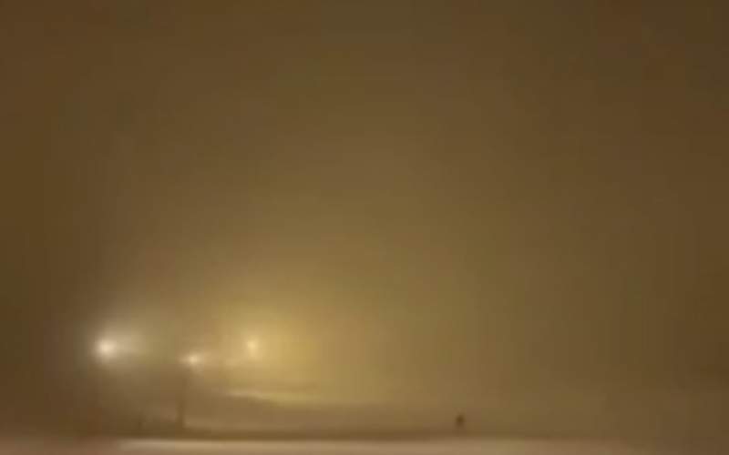 کولاک شدید برف در ایستگاه ۷ توچال/فیلم