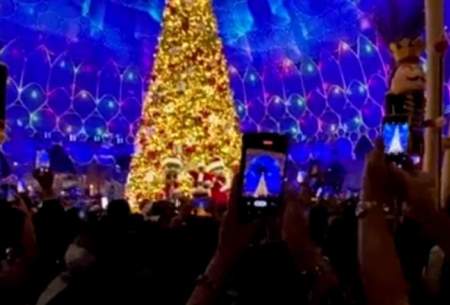 درخت کریسمس در اکسپو دبی؛ زیبا و چشمگیر
