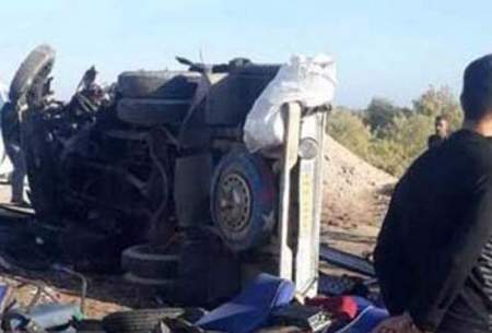 تصادف زنجیره‌ای مرگبار در جاده اهواز،خرمشهر