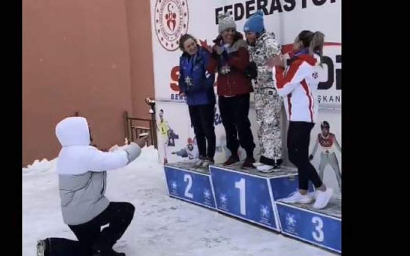 خواستگاری از دختر اسکی‌باز ایرانی در ترکیه