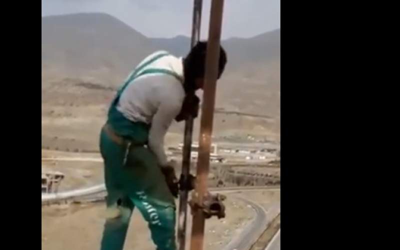 ویدئوی ترسناک از وضعیت کارگران ساختمانی