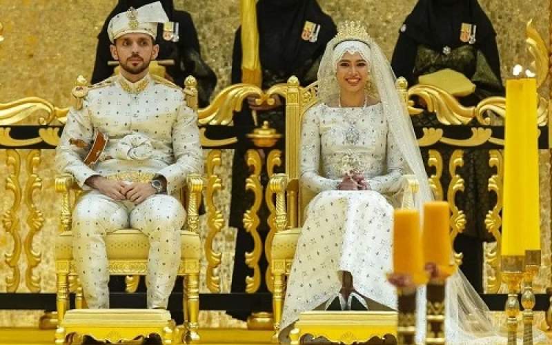 مراسم عروسی باشکوه دختر سلطان برونئی